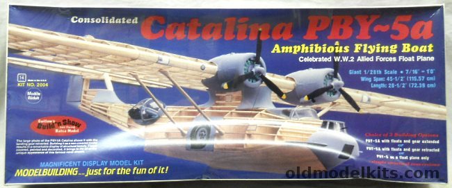 Guillows 1/28 Catalina PBY-5A / PBY-5, 2004 plastic model kit